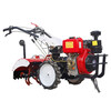 New micro tillage machine four-wheel drive diesel cultivator soil plowing small trenching machine agricultural plowing field rotary tiller household diesel water-cooled 176 four-wheel drive (hand crank start)