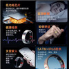New non-invasive blood sugar and blood pressure smart ring sleep blood oxygen heart rate multiple exercise modes waterproof photo ring moonlight white No. 12