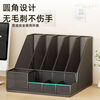 XAOIMI Desktop File Storage Rack Vertical File Rack Desktop Storage Rack A4 File Box Student Information Organizing Rack Black-Five Links + Pen Holder Upgraded Density Network Integrated Design