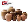 Wine jar ceramic wine jar to store wine large empty wine jar ceramic thickened with lid sealed cellar old-fashioned wine jar to store wine soaking wine earthenware 50/100/500 water capacity 60 catties with lid. (Damage reissue)