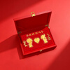 Chao Hongji Forever Knot Together Pure Gold Gold Sheet Wedding Ornaments Wedding Photo Frame Gift Box Gift Forever Knot Together Gift Box