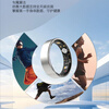 NUIBC Smart Ring Blood Sugar Trend Analysis Three High Uric Acid Blood Lipid Sleep Blood Oxygen Heart Rate Blood Pressure Ring Smart Ring Waterproof Health Monitoring Elderly Elders Holiday Gifts Black Size 8 (finger circumference 67.2 mm, weight 75kg or more)