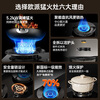 OPPEIN range hood and stove set 26 air volume 1100pa large static pressure smoke stove top side double suction double side 5.2kw fierce fire stove first-class energy efficiency smoke stove linkage liquefied gas set-hood + fierce fire stove 5.2kw