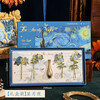 Jiamo retro oil painting bookmark gift box teacher thank you gift high-end exquisite metal vase bookmark high-value Van Gogh cultural and creative souvenirs Teacher's Day practical back-to-school gift for teachers