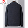 Pierre Cardin (Pierre Cardin) autumn and winter middle-aged and elderly men's woolen jackets thickened quilted warm cotton jackets dad's winter woolen jackets gray cotton style M 170