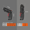 Body accessories, digital accessories, multi-functional screwdriver, electric screwdriver, mini, compact and easy to carry, easy to tighten screws, electric screwdriver, dual-purpose gun, straight QX2P, dual-purpose gun, strong torque, black - 47-piece set with storage box