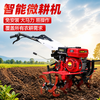 Wugukang micro-tillage small diesel agricultural old man plowing paddy fields plowing household tillage rotary tillage soft soil 170 gasoline model + rotary blade