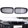 Litian is suitable for 10-16 years BMW 5 series grille modification F10 F18 modified M5 double line parallel bar front grille BMW matte black M version grille