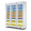 Added beverage display cabinet refrigerated fruit fresh cabinet freezer commercial vertical air-cooled bar beer cabinet convenience store refrigerator fast cooling high fog clearing four doors 2250*600*1800