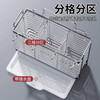 Platinum High Quality Stainless Steel Chopstick Barrel Wall-mounted No-Punch Chopstick Cage Storage Box Chopstick Cage Chopstick Barrel Rack Basket for Ventilation and Drainage Stainless Steel-Simple Style/2 Grids Countertop/Wall-Hanging Dual-Use