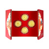 China Jewelry Gold Investment Gold Gold Pieces Pure Gold Happy Mid-Autumn Mooncake Gift Pure Gold Collection Holiday Gifts Mid-Autumn Festival Mooncake Gift Box Shape Gold Pieces Approximately 0.1g