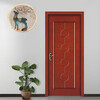 Oak solid wood door bedroom door walnut wood door interior door painted door new Chinese style room set door customization rubber wood solid wood painted door 2 styles