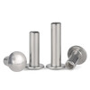 XMSJ304 stainless steel semi-hollow rivets flat round head hollow rivets diameter 2mm 50 pieces pole length 13mm