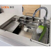 LIXIL sink short stainless steel sink 3D embossed multi-function 304 stainless steel multi-accessories 980 + Inai A5