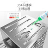 Shuaishi Kitchen Knife Rack Wall-mounted 304 Stainless Steel Knife Rack Chopstick Cage Knife Holder for Knife Storage 304 Stainless Steel Knife and Chopstick Rack (Countertop Model)