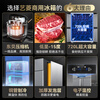 Yiling four-door refrigerator commercial refrigeration and freezing dual-temperature six-door freezer large-capacity refrigerator catering kitchen hotel vertical stainless steel fresh-keeping cabinet four-door refrigerator four-door pure copper refrigeration upper refrigeration and lower freezing