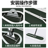 Xirunjia flat mop 110cm total 1 cloth commercial dust push wooden floor marble tile cement cleaning mop mop