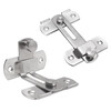 Tanbeiman door lock buckle punch-free latch door bolt right angle 90 degree door buckle lock toilet sliding door buckle holder 180 flat style stainless steel door buckle no punching screws + nail-free glue