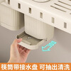 Nifeng Knife Rack Storage Rack Multifunctional Kitchen Wall-Mounted Chopstick Cage Kitchen Knife Rack No Punch-Free Knife Chopstick Tube Integrated Storage Rack Custard 50cm Three Chopstick Tubes (With Rod + 9 Hooks)