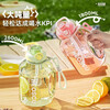 NRMEi large-capacity water cup, high temperature resistant Tritan sports and fitness kettle with straw, big belly cup for boys and girls, summer lime 1.8L, double drink + tea warehouse