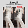 Xue Qianman's tummy-controlling body-shaping garment, one-piece corset, hip-lifting pants, tummy-controlling pants, breast-supporting breast-reducing breast-shaping thin body-shaping bodysuit XL