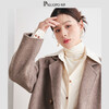 PALUOPO pure wool coat double-sided slim casual single-breasted pocket women's Korean style wool coat S 155/80A