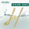 Shell's Wei Chopsticks and Spoon Set Portable Tableware Antibacterial and Mildewproof Baby Children's Kindergarten Students Going to School Special for Office Workers Portable Spoon and Chopsticks Two-piece Set (Green Leaf Bag)
