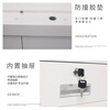 Haike Yijia Drawer Storage Cabinet Iron Cabinet Safe Cabinet White Double Section National Treasure Lock Can Be Customized