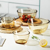 MAXCOOK high borosilicate glass bowl, heat-resistant glass bowl, soup bowl, instant noodle bowl, 920ml amber medium size MCFT6654