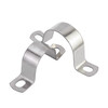 Jinchao 304 stainless steel u-shaped buckle pipe clamp clamp fixing piece saddle clamp water pipe clamp M89 (1 piece) thickened
