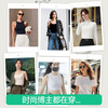 Jianyun modal cotton short-sleeved t-shirt women's thin square collar crop top short inner layering shirt base layer four seasons