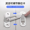Tanbeiman door lock buckle punch-free latch door bolt right angle 90 degree door buckle lock toilet sliding door buckle holder 180 flat style stainless steel door buckle no punching screws + nail-free glue