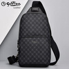 Goldlion Chest Bag Men's 2024 New Shoulder Bag Business Fashion Backpack Crossbody Shoulder Bag Men's Style 1 Dark Gray