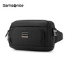 Samsonite/President Bag Men's Crossbody Chest Bag Fashionable Casual Shoulder Backpack Business Travel HO0 Black-Horizontal Bag