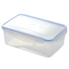 Jiaside household transparent plastic fresh-keeping bowl microwave lunch box lunch box refrigerator food box fruit storage box round large size 1000ml