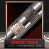 I VE stainless steel pepper grinder manual freshly ground sea salt black peppercorn mixed seasoning kitchen grinder artifact double head two-layer grinder