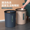 Hanshi Liujia (hanshiiujia) circle trash can home bathroom living room creative kitchen bedroom large office paper basket large mixed color 3 buckets + 100 garbage bags