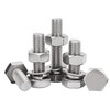 Jinchao external hexagonal bolt 304 stainless steel screw nut set complete screw M4M5M6M8M10M12M16 M5*20-10 sets