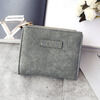 Bags for women 2022 wallet women's short student Korean version cute fresh folding simple literary forest buckle women's bag painted green
