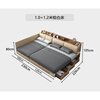Qumandi three-person bed, large bed, tatami, second-child parent-child bed, third-child family combination, 4-person large bed, high box, multi-functional storage 3, 1.0+1.2m combination bed, bed circumference 2.3*2.26m, others x air pressure structure