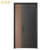 Jinyi Dun Door Industry (A06 Jinrui) Class A safety door carved aluminum plate wood grain color matching supports private customization A06 Jinrui single door