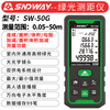 Shendawei Laser Distance Meter Infrared Room Measuring Instrument High-precision Handheld Infrared Distance Meter SW-50G (green light, range 50 meters)