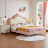 LINSY KIDS Lin's children's bed girl's cloud princess bed single bed princess bed + bedside table * 1 + mattress 1.8 * 2m