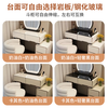 Xinang Dressing Table Bedside Table Storage Storage Small Apartment Dressing Table One-piece Modern Extremely Simple Light Luxurious Bedroom Dressing Table White 60cm Table Cabinet + Baby Chair + Rock Slab