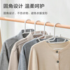 Made in Tokyo, traceless clothes hangers, plastic clothes hangers, wet and dry clothes supports, non-slip clothes hangers for student dormitories, 10 gray