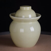 ZSR Jingdezhen ceramic pickle jar household old-fashioned sealed pickled cabbage salted duck egg pickling jar thickened double-lid storage jar 1ml 1.5 catties Huangshan water pickle jar