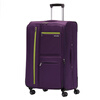 SUISSEWIN wear-resistant Oxford trolley case universal wheel boarding cloth suitcase waterproof suitcase 20 inches purple 6007