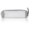 Deli transparent mesh pencil bag can be used for exams/examinations. Nylon square large-capacity portable pencil storage bag. Suitable for high school entrance examination and postgraduate entrance examination. Stylish gray school stationery gift