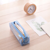Deli transparent mesh pencil bag can be used for exams/examinations. Nylon square large-capacity portable pencil storage bag. Suitable for high school entrance examination and postgraduate entrance examination. Stylish gray school stationery gift
