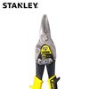 Stanley (STANLEY) powerful aviation scissors, iron scissors, industrial grade stainless steel scissors, rubber and plastic handle iron scissors, 10 inches (straight head, yellow handle) 14-563